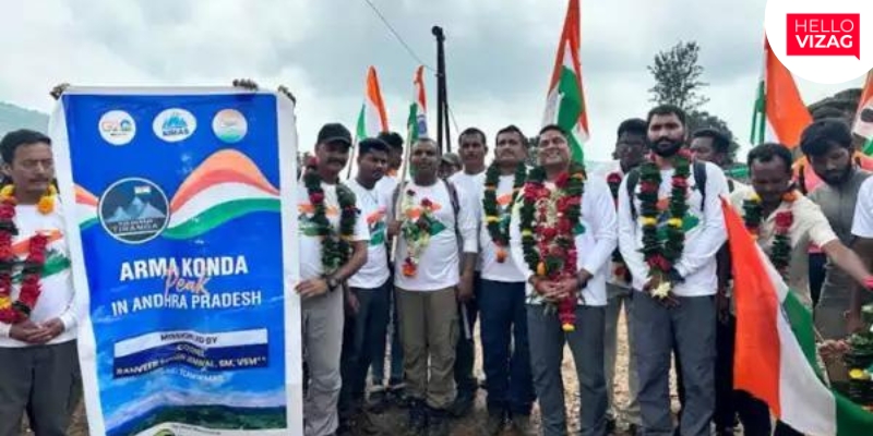 Har Shikhar Tiranga Team Achieves Historic Flag Hoisting on Andhra Pradesh's Tallest Peak