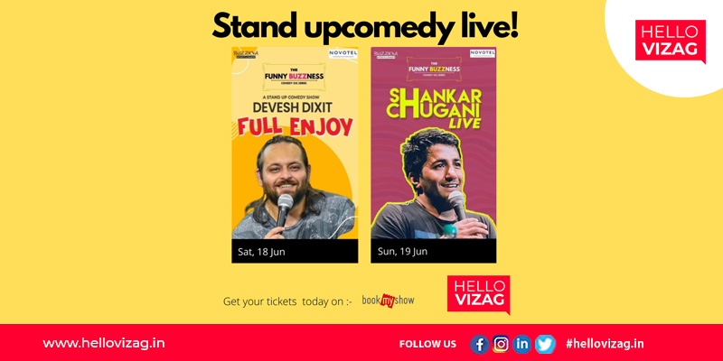 3 Top Standup Comedians are coming to Vizag