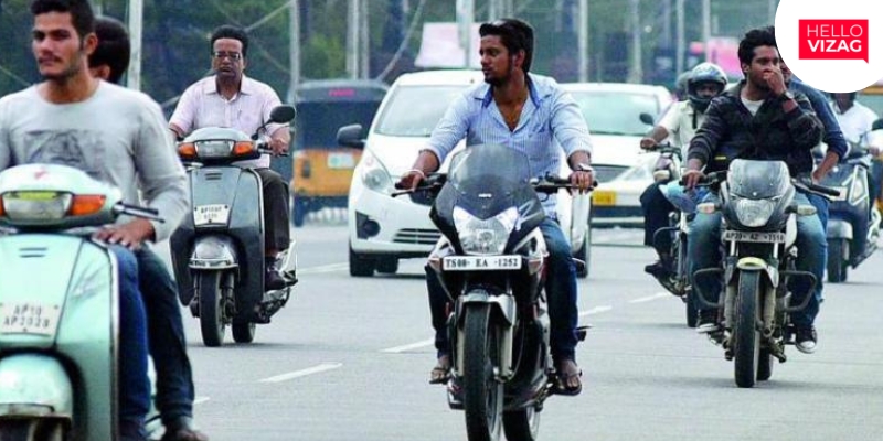 3,200 Riders Face License Suspension for Helmet Violation in Visakhapatnam