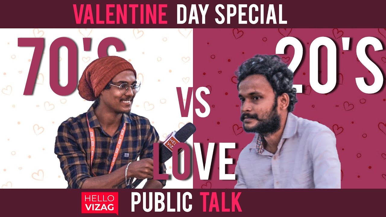 70's Vs 20's Love Valentine day Special | Public talk | Hello Talks | HelloVizag