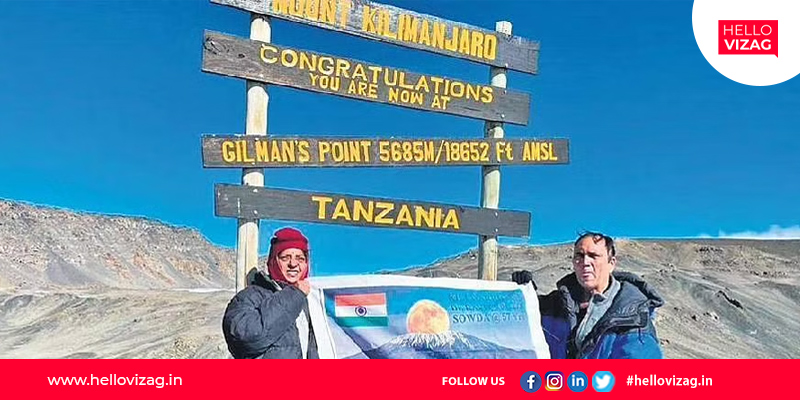 An elderly Vizag couple proves that age is just a number by climbing Mt. Kilimanjaro