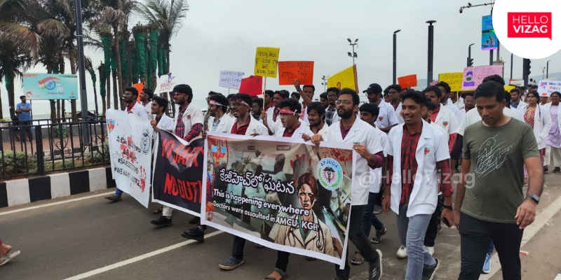 Andhra Pradesh Medical Representatives Support Kolkata Incident Protest with Beach Road Rally