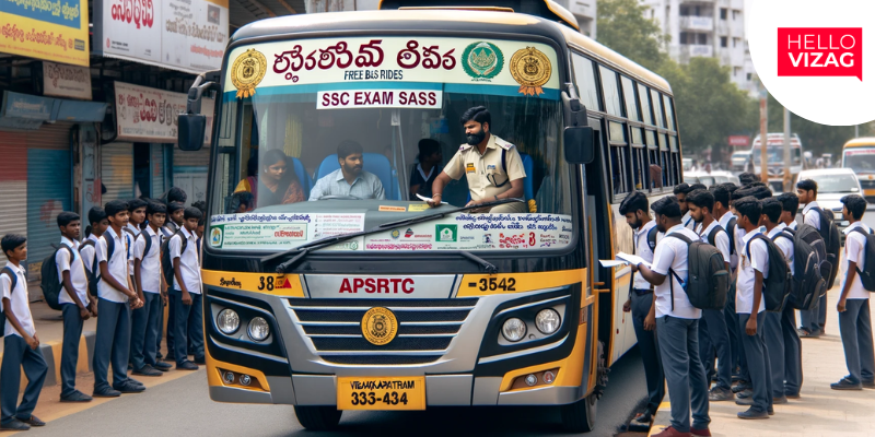 APSRTC Offers Free Bus Rides for SSC Exam Students in Visakhapatnam