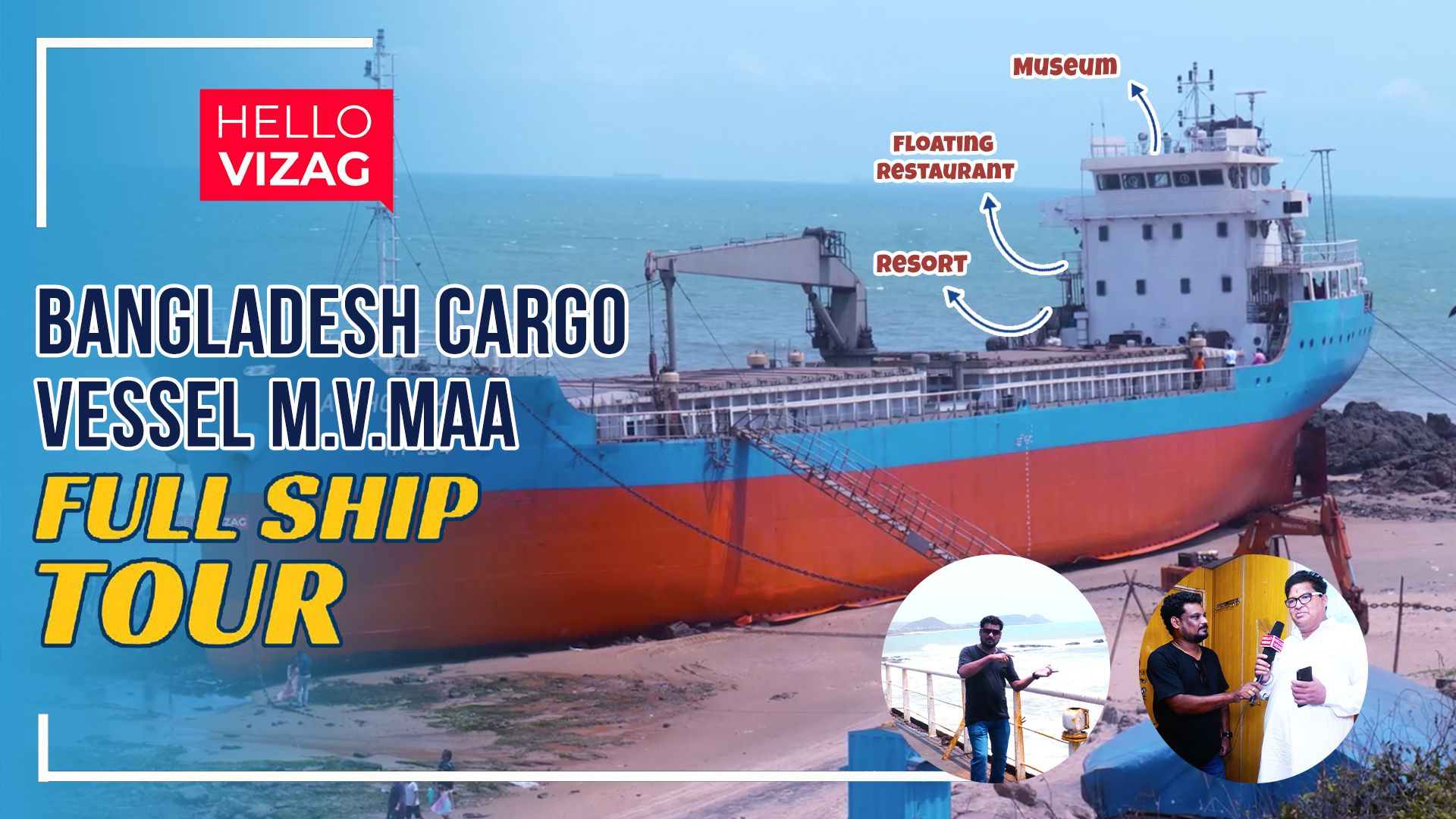 Bangladesh Cargo Vessel M.V. MAA Full Ship Tour || Tenneti Park