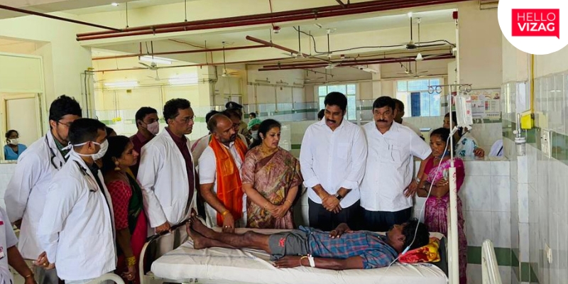 BJP State Leaders Visit KGH Gastroenterology Ward to Address Liver Cirrhosis Cases