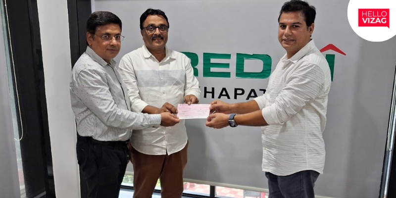 CREDAI Visakhapatnam Donates Rs 10 Lakh to CM’s Relief Fund for Vijayawada Floods