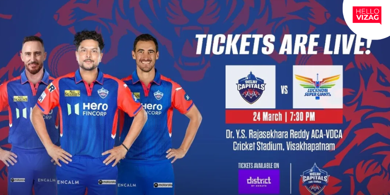 Delhi Capitals vs. Lucknow Super Giants: Tickets Now Available for IPL 2025 Opener in Visakhapatnam