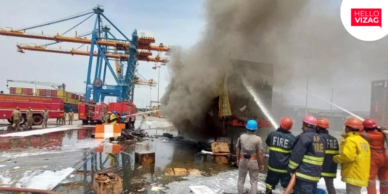 Fire at Visakha Container Terminal Private Limited (VCTPL)