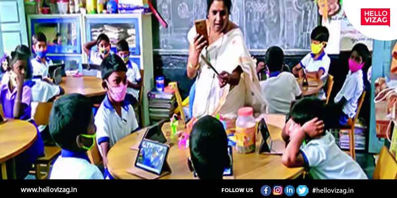 Govt. School teacher from Vizag ties with a London School for twinning classes