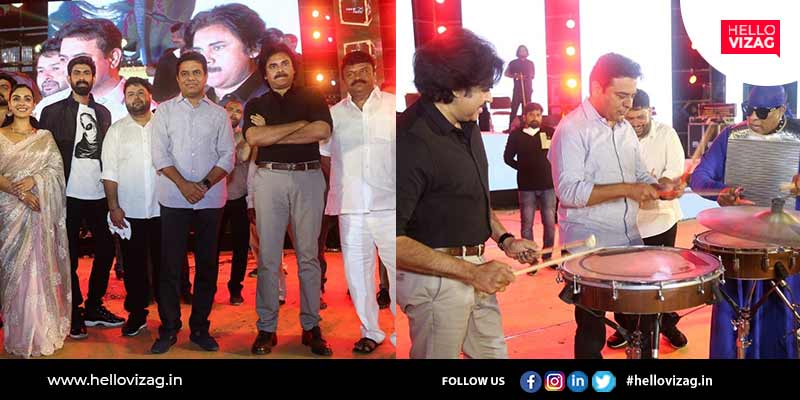 Here are the glimpses from Bheemla Nayak Pre Release Event