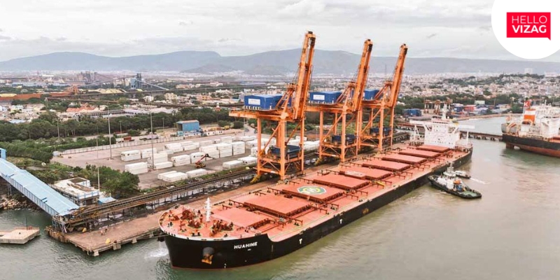 Historic Arrival: MV Huahine Brings Record-Breaking Cargo to Vizag Port