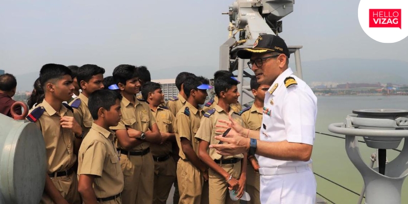 Hyderabad Students Experience Navy Operations at Eastern Naval Command