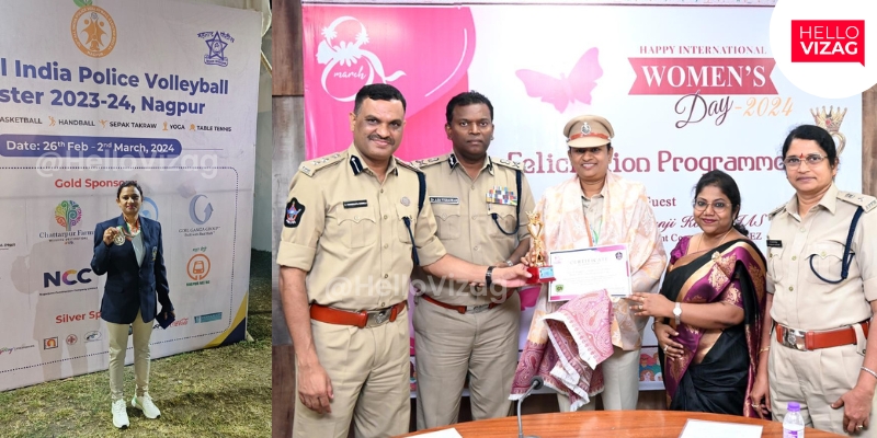 Inspector T. Kalyani of Disha Woman Police Station Wins Silver Medal in All India Yoga Competition