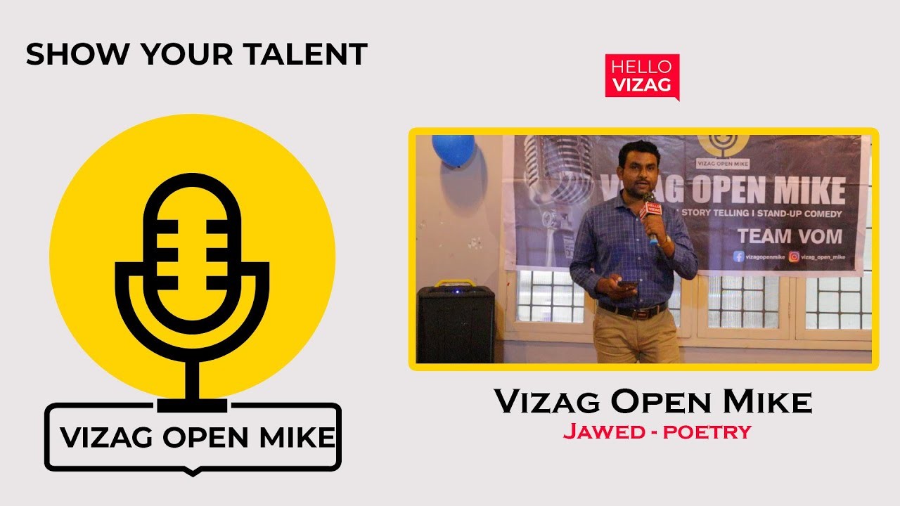 Jawed | poetry | Vizag Open Mic | Hello Vizag