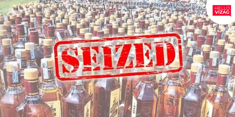 Massive Liquor and Cash Seizures in Visakhapatnam: Police Crack Down on Illegal Activities