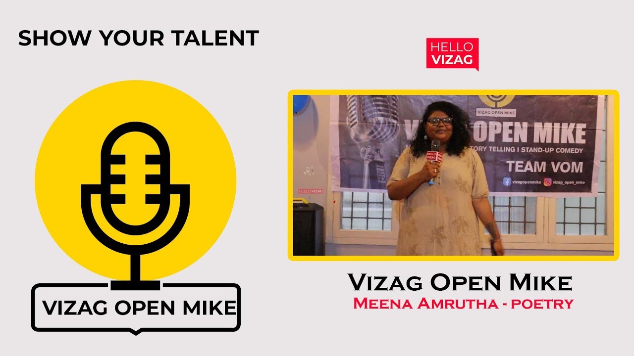 Meena Amrutha | poetry | Vizag Open Mic | Hello Vizag