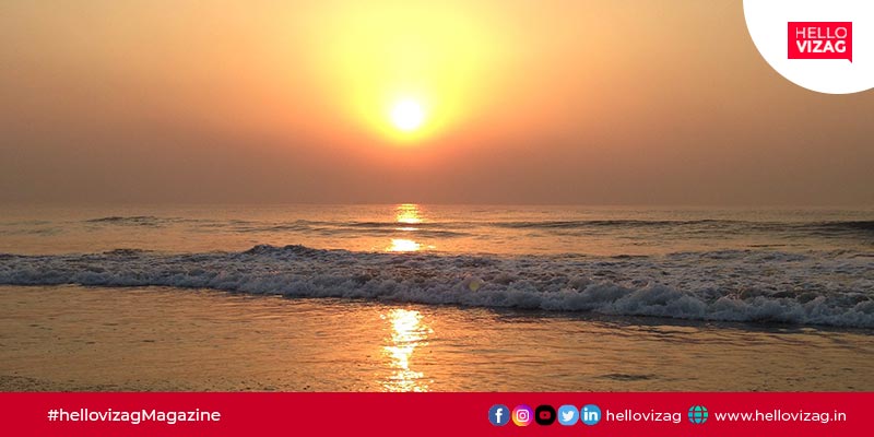 Morning beaches in Vizag where you can witness a peaceful sunrise during your walk