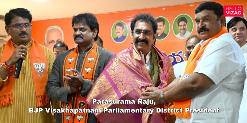 Parasurama Raju Assumes Role as BJP Visakhapatnam Parliamentary District President