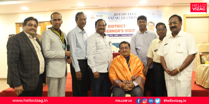Rotary Club Vizag Diamonds Conducts Meeting on District Governor AKS Bhaskar Ram’s Official Visit