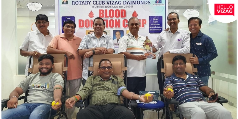 Rotary Vizag Diamonds Blood donation camp