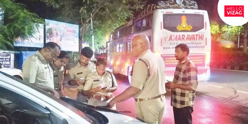 RTO Initiates Special Drive to Monitor Private Bus Operators in Visakhapatnam