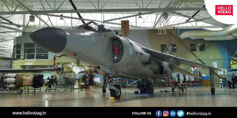 Sea Harrier fighter jet shifted into museum at RK Beach