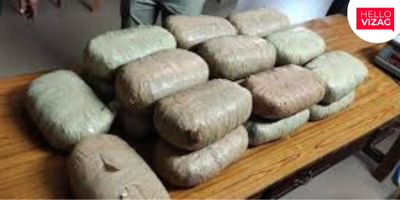 Significant Seizure of 40 kg Ganja Leads to Four Arrests in Visakhapatnam