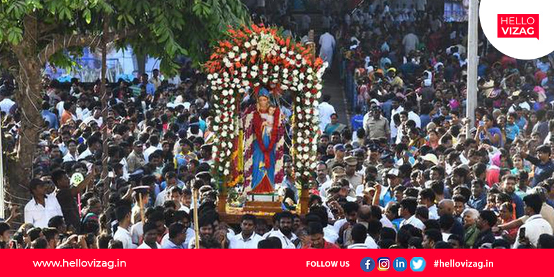 The Visakhapuri Mary Matha Feast drew a large crowd of people of all faiths