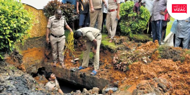 Tragic Incident in Sriharipuram: Man Found Dead in Drain