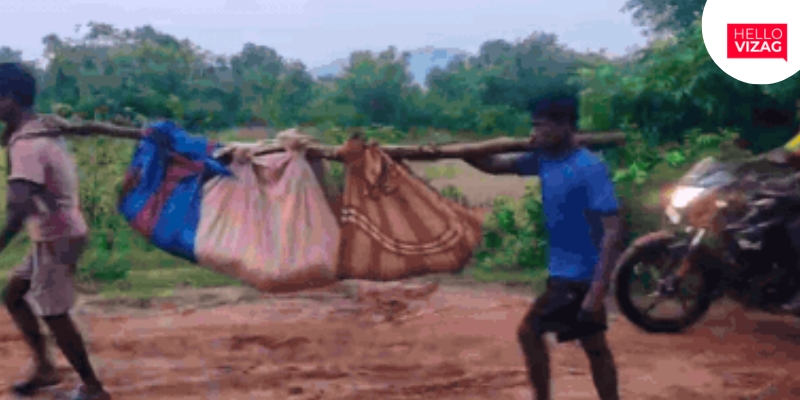 Villagers Forced to Carry Body on Makeshift Stretcher for 7km in Vizianagaram District