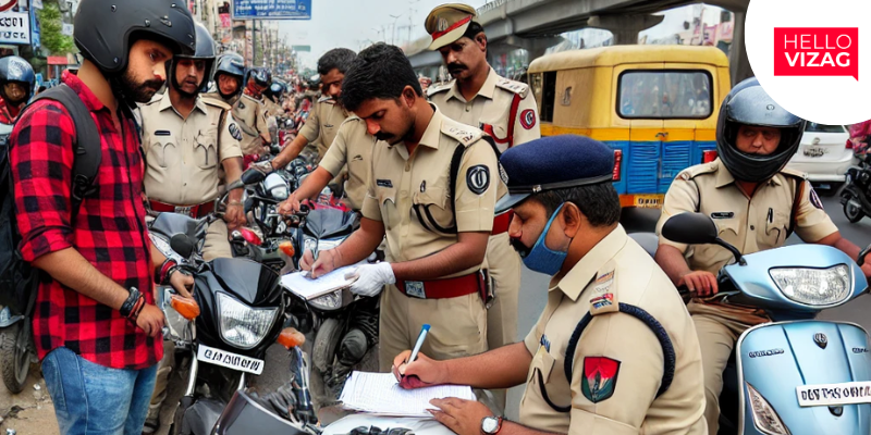 Visakhapatnam Authorities Intensify Enforcement of Helmet Regulations: Over 26,500 Licenses Suspended in Five Months