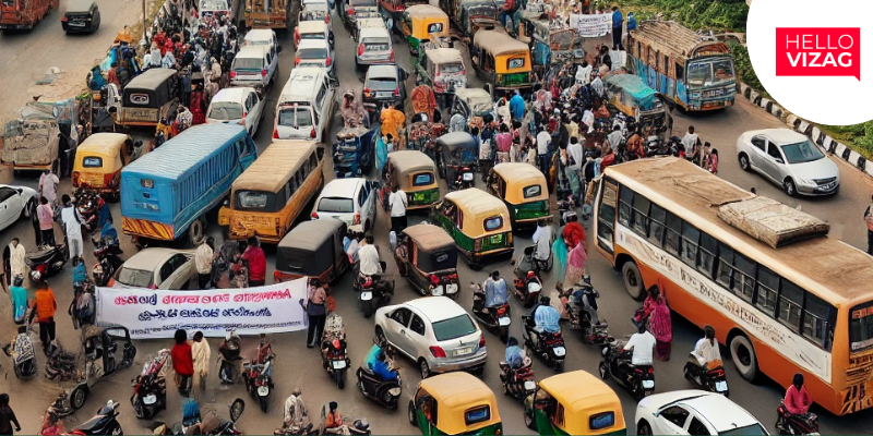 Visakhapatnam Residents Advocate for Flyover and Subway Construction to Alleviate Traffic Congestion between Hanumanthawaka and Maddilapalem