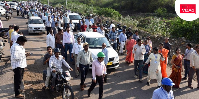 Visakhapatnam Steel Plant Employees Rally for Release of Coking Coal from Adani Gangavaram Port