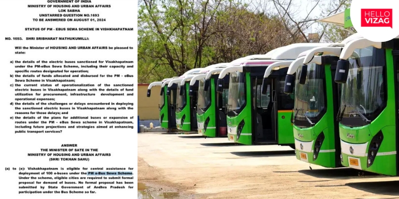 Visakhapatnam to Get 100 Electric Buses Under PM e-Bus Sewa Scheme: Key Updates