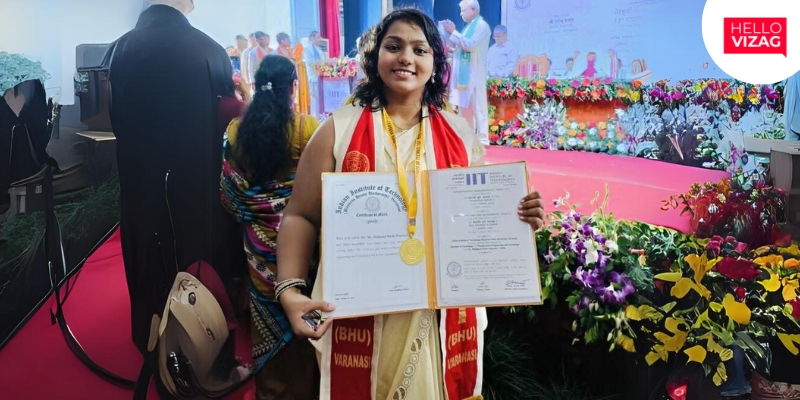 Visakhapatnam’s Sruthi Ragamai Wins Gold Medal at IIT BHU Convocation