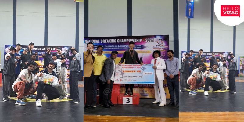 Vizag Breakdance Athletes secure two National Medals for Andhra Pradesh at the National Breaking Championship 2024