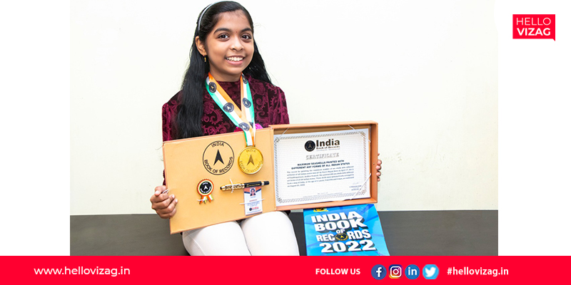 Vizag girl makes it into the India Book of Records