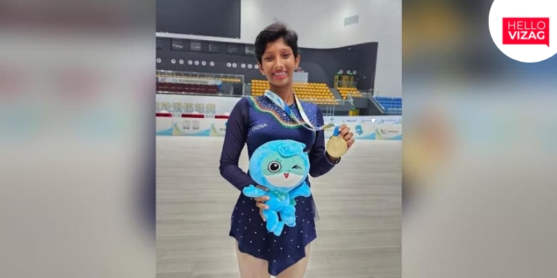 Young Vizag Skater Greeshma Shines Bright at Asian Roller-Skating Championship